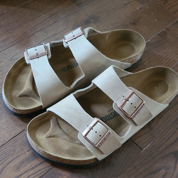 Birkenstock Arizona Oiled Leather Marron Men's Regular Wide Open Toe  Size 11 - Picture 4 of 12